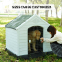 Manufacturer Wholesale Plastic Waterproof Outdoor Dog House