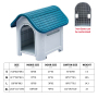 Manufacturer Wholesale Plastic Waterproof Outdoor Dog House