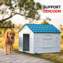 Manufacturer Wholesale Plastic Waterproof Outdoor Dog House