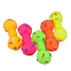wholesale manufacturer colorful bite resistance bowling shape dog vinyl toy