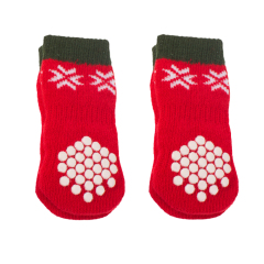 Wholesale High Quality Lovely Comfortable Cute Warm Christmas Dog Pet Socks