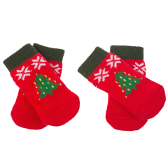 Wholesale High Quality Lovely Comfortable Cute Warm Christmas Dog Pet Socks