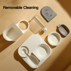 Manufacturer wholesale automatic water founatin with dog food dispenser