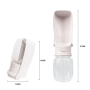 Manufacturer wholesale carrier pink blue white portable dog water bottle foldable 350ml