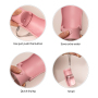 Manufacturer wholesale carrier pink blue white portable dog water bottle foldable 350ml