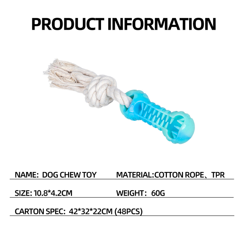 Wholesale Custom Logo Chew TPR Pet Product Dog Toy Rope