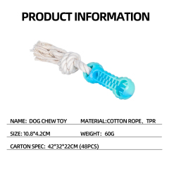 Wholesale Custom Logo Chew TPR Pet Product Dog Toy Rope