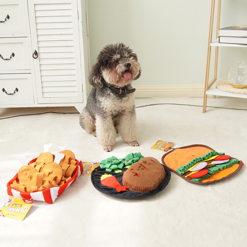 Wholesale Custom Logo Feeder Dog Sniff Plush Toy