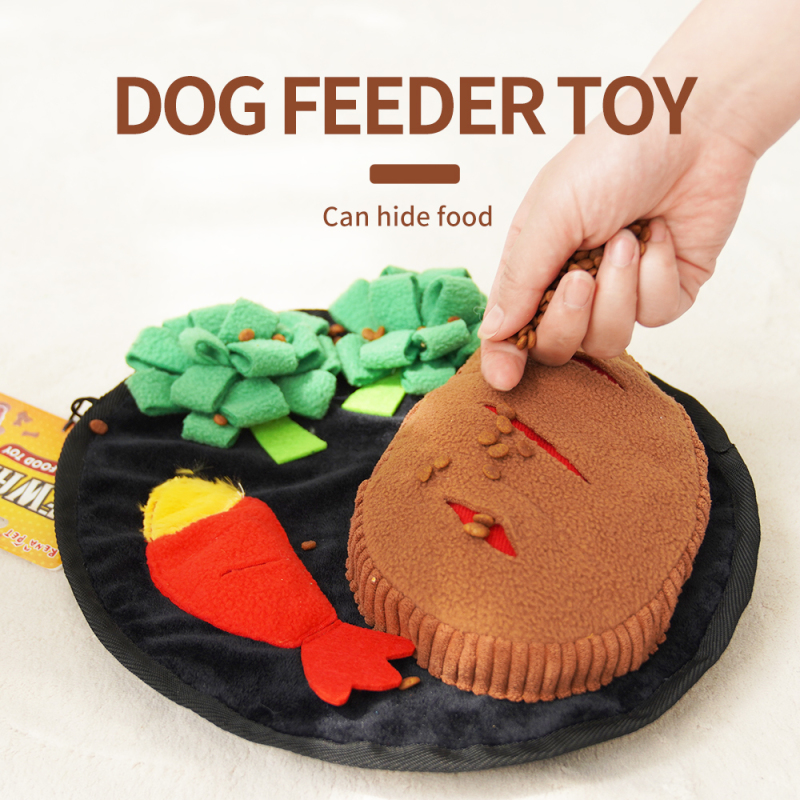 Wholesale Custom Logo Feeder Dog Sniff Plush Toy