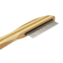 Manufacturer wholesale bamboo slicker grooming pet dog brush wood