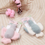Manufacturer wholesale cute design short cat plush toys with catnip