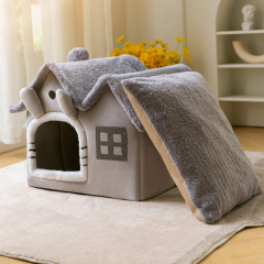 Manufacturer wholesale warm short plush detachable cat house