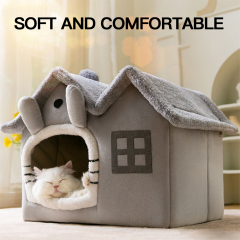 Manufacturer wholesale warm short plush detachable cat house