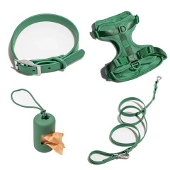 Wholesale Custom Logo Poop Bag Holder Dog Collar Leash and Harness Set