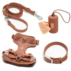 Wholesale Custom Logo Poop Bag Holder Dog Collar Leash and Harness Set