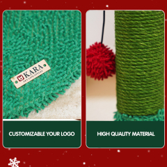 Manufacturer wholesale green red christmas design cat scratching post