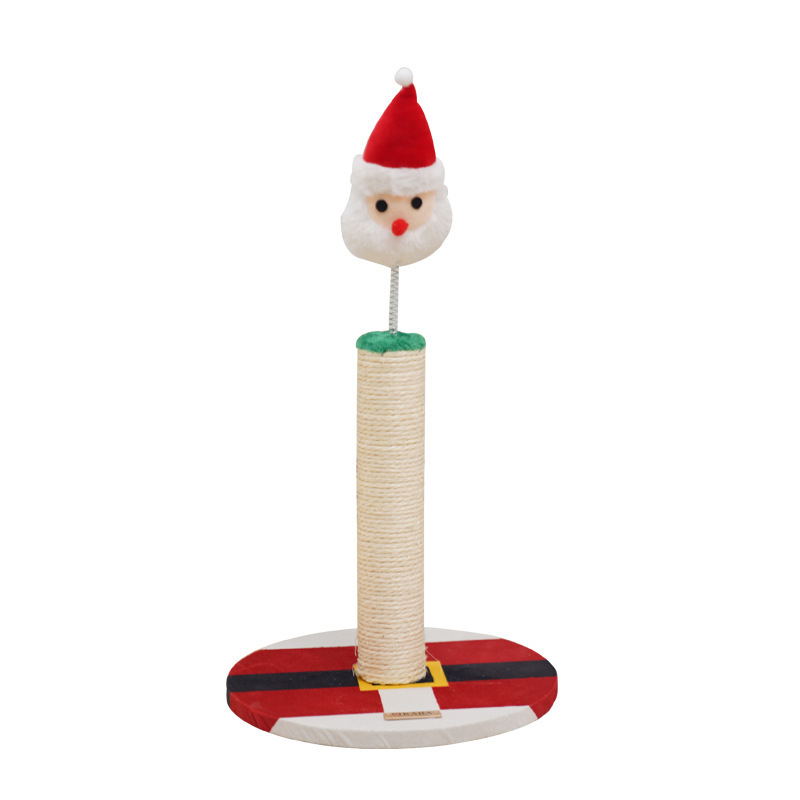 Manufacturer wholesale green red christmas design cat scratching post