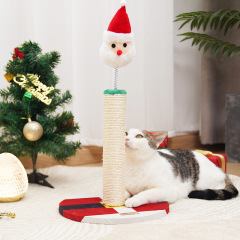 Manufacturer wholesale green red christmas design cat scratching post