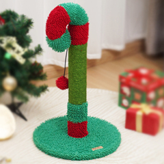 Manufacturer wholesale green red christmas design cat scratching post