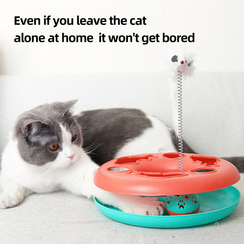 Wholesale Detachable Plastic Round Cat Play Toy