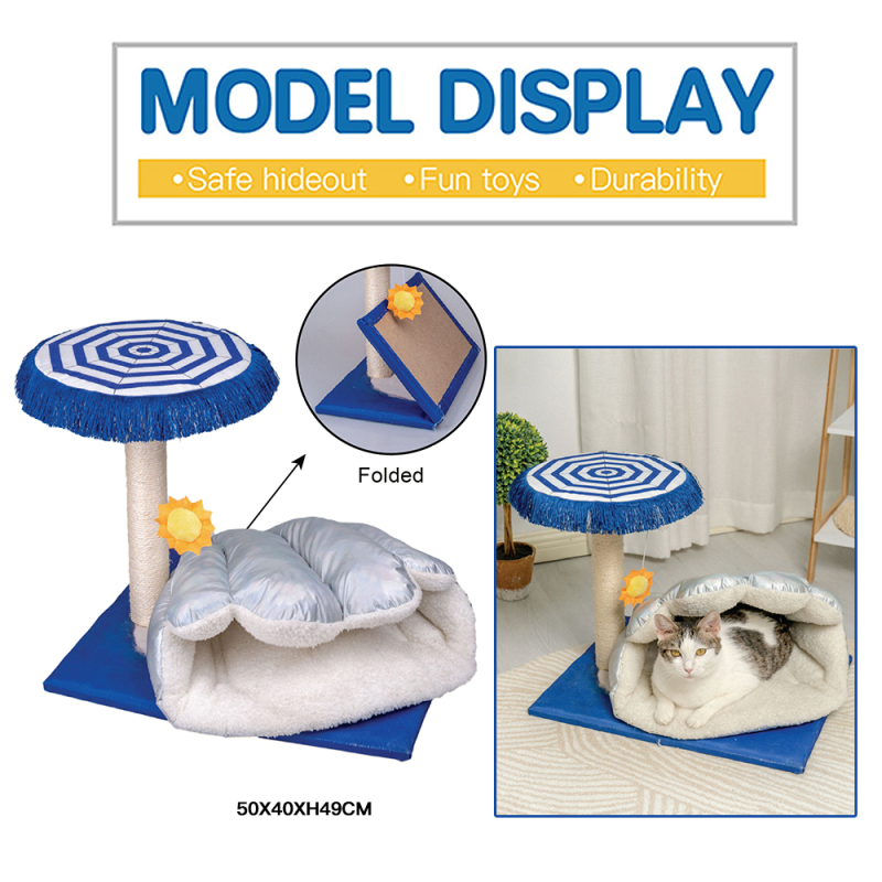 Manufacturer Wholesale Summer Holiday Design Sisal Small Tree Scratcher Cats Products