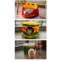 Manufacturer wholesale hamburger french fries cat bed cute design