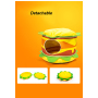Manufacturer wholesale hamburger french fries cat bed cute design