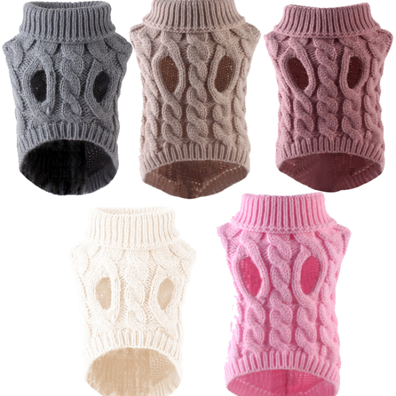 Manufacturer wholesale multi-colors warm soft winter sweater pet dog clothes