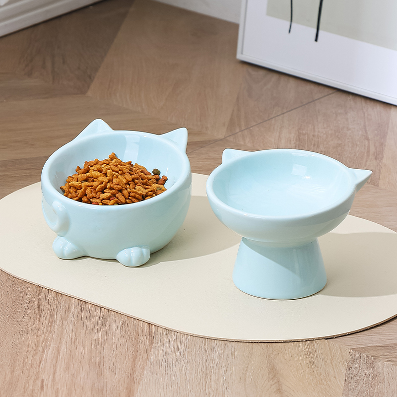 Wholesale Ceramic 15 Degree Inclined Cat Bowls