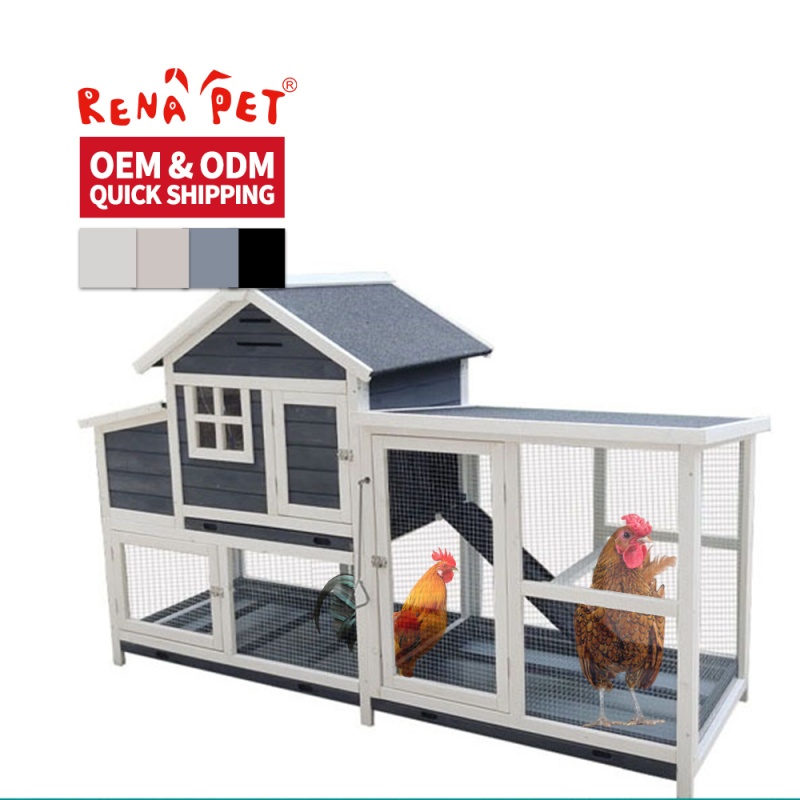 Wholesale Luxury Wooden Outdoor Waterproof Large Rabbit Cage House Chicken Coop