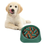 Manufacturer wholesale multi-colors dog slow feeder bowl plastic