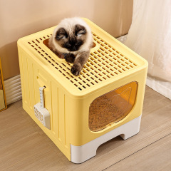 Wholesale Plastic Washable Cat Litter Box with Shovel