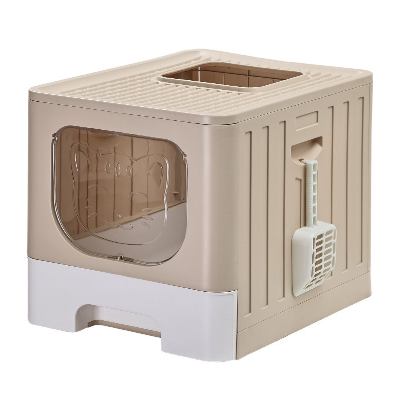 Wholesale Plastic Washable Cat Litter Box with Shovel