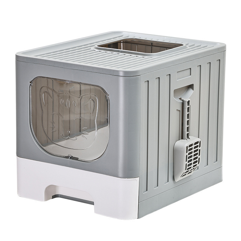 Wholesale Plastic Washable Cat Litter Box with Shovel