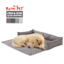 Wholesale Manufacturer Pet Supplier Grid Design Large Dog Sofa Bed