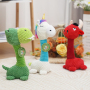 Manufacturer wholesale unicorn cattle short plush dog chewing toy
