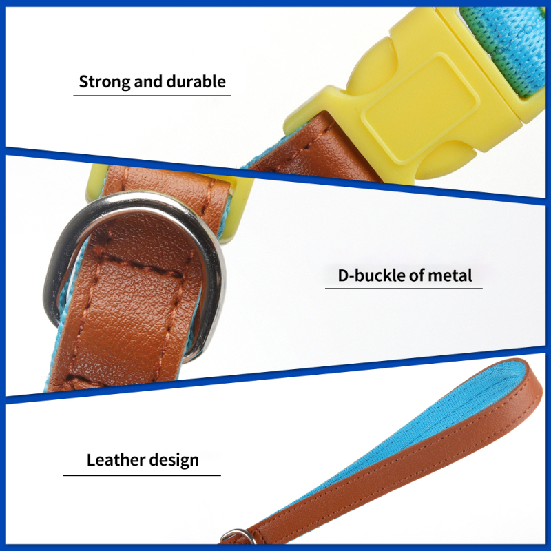 Wholesale Nylon Leather Adjustable Dog Collars and Leads