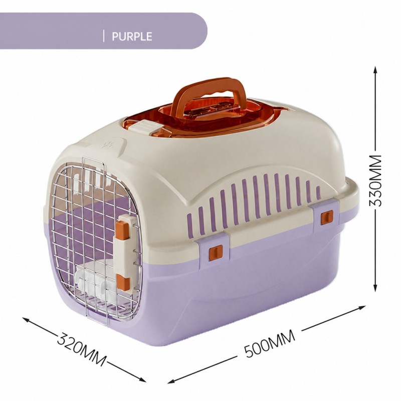 Wholesale Portable Breathable Plastic Travel Small Dog Cat Cage