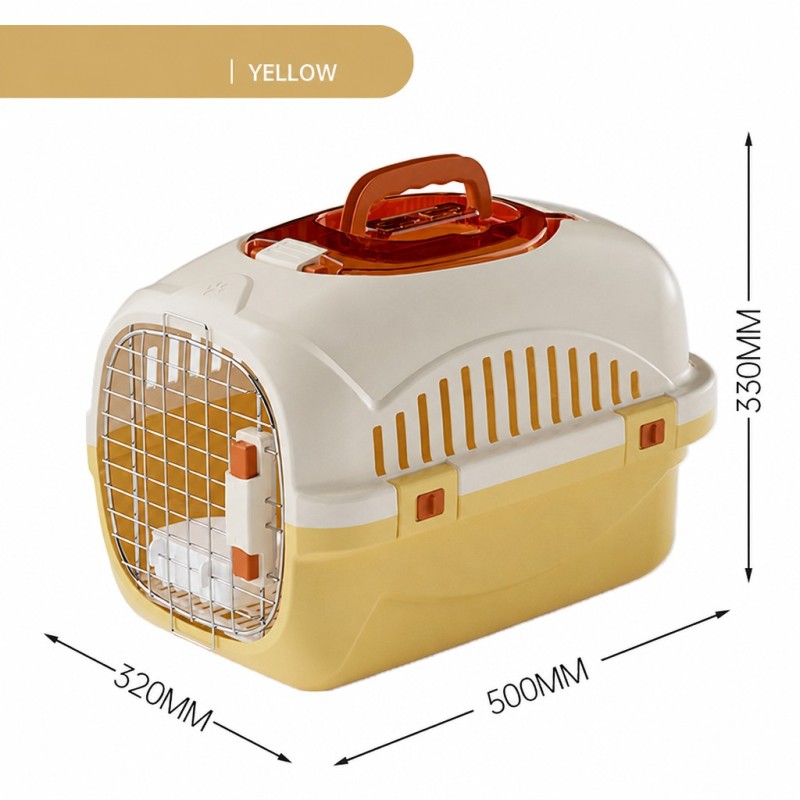 Wholesale Portable Breathable Plastic Travel Small Dog Cat Cage