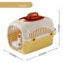 Wholesale Portable Breathable Plastic Travel Small Dog Cat Cage