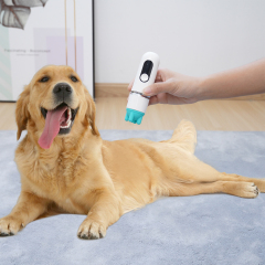 Manufacturer wholesale electric silicone five heads replaceable rechargeable pet cat massager