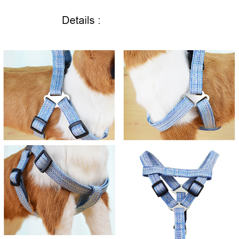 Manufacturer wholesale custom logo dog harness with leash set