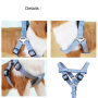 Manufacturer wholesale custom logo dog harness with leash set