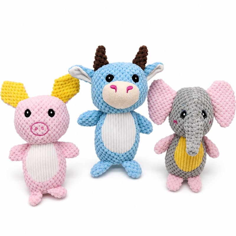 Wholesale Cute Plush Chew Dog Pet Squeaky Toys