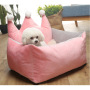 Manufacturer wholesale pink grey yellow princess dog bed with crown shape