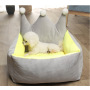 Manufacturer wholesale pink grey yellow princess dog bed with crown shape