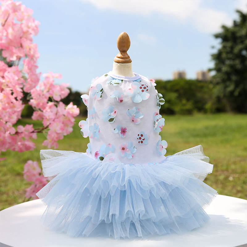 Wholesale White Pink Purple Beautiful Dog Dresses