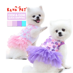Wholesale White Pink Purple Beautiful Dog Dresses