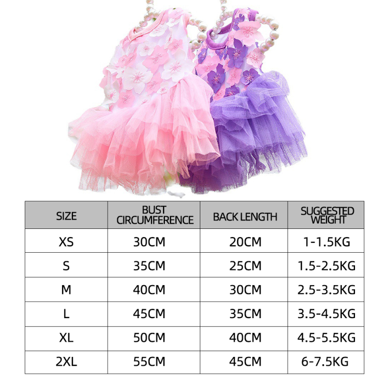 Wholesale White Pink Purple Beautiful Dog Dresses