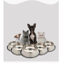 Manufacturer wholesale non-slip dog bowl stainless steel